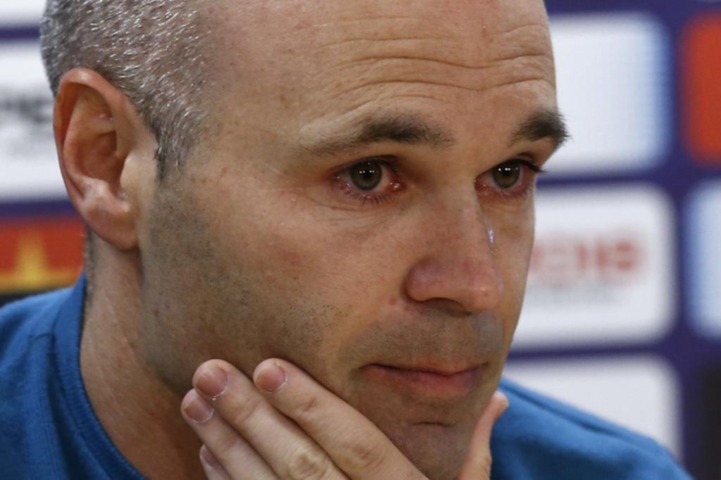 Iniesta se despidió del Barsa