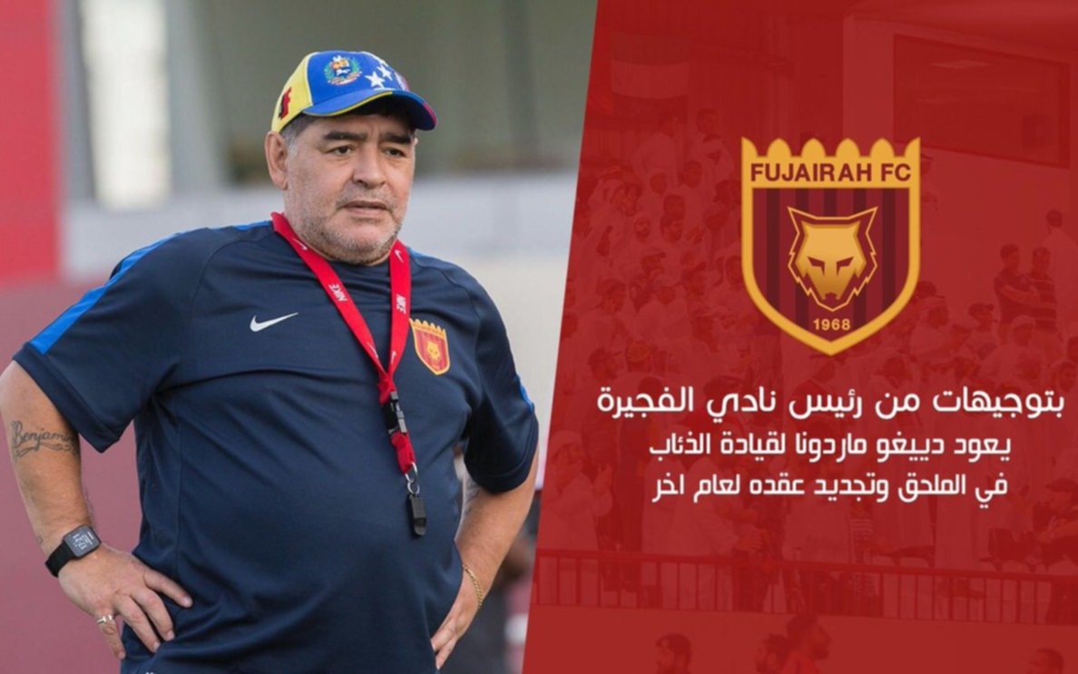 Maradona seguirá al frente del Fujairah