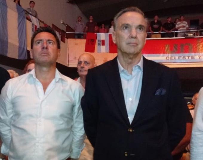 Pichetto, en La Plata, junto a un sector de Alternativa Federal