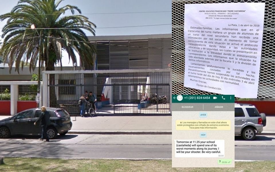 Suspenden las clases en una escuela de la Ciudad por amenazas