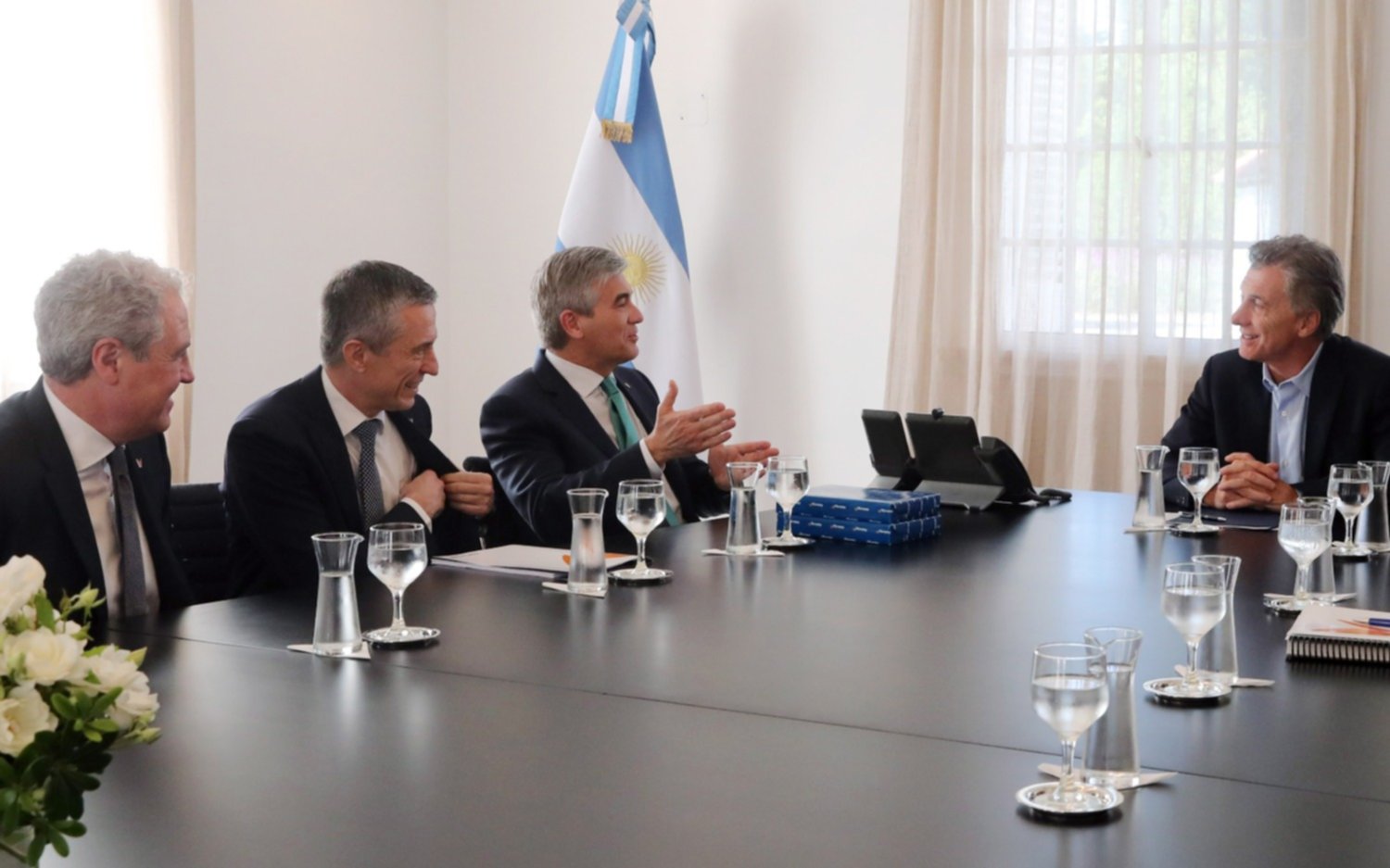 Macri recibió en Olivos al presidente y ejecutivos de un grupo energético español