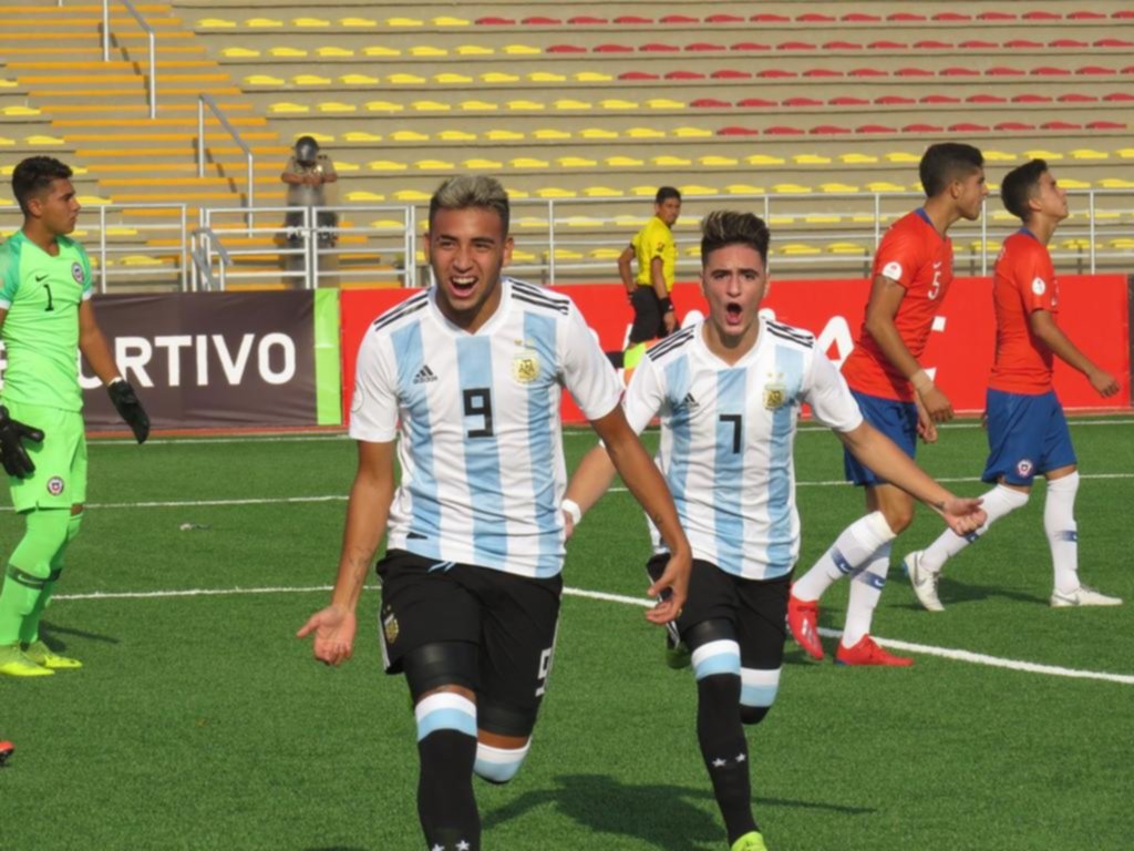 El Sub-17 le ganó 2-0 a Chile, es el puntero del Hexagonal final y ahora sueña con el título