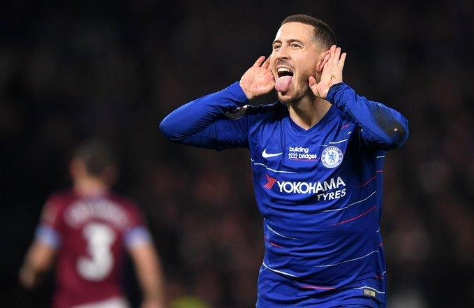 Chelsea ganó 2 a 0 con goles de Eden Hazard, que “homenajeó” a Riquelme