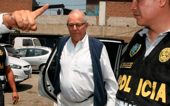 Detuvieron al ex presidente peruano Kuczynski por el caso Odebrecht 