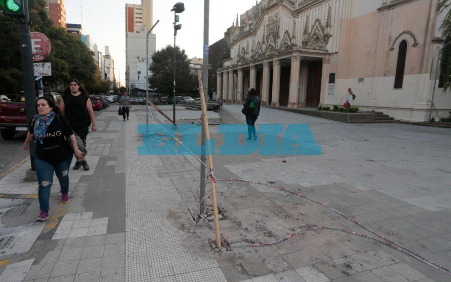 Mientras se realizan obras, analizan instalar una reja perimetral en Basílica San Ponciano