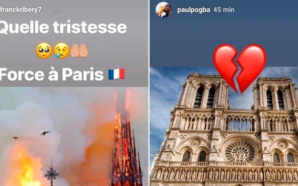 La reacción del mundo del deporte por el terrible incendio de Notre Dame