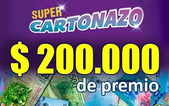 Salió hoy la tarjeta del nuevo Cartonazo para participar por un super pozo de $200 mil