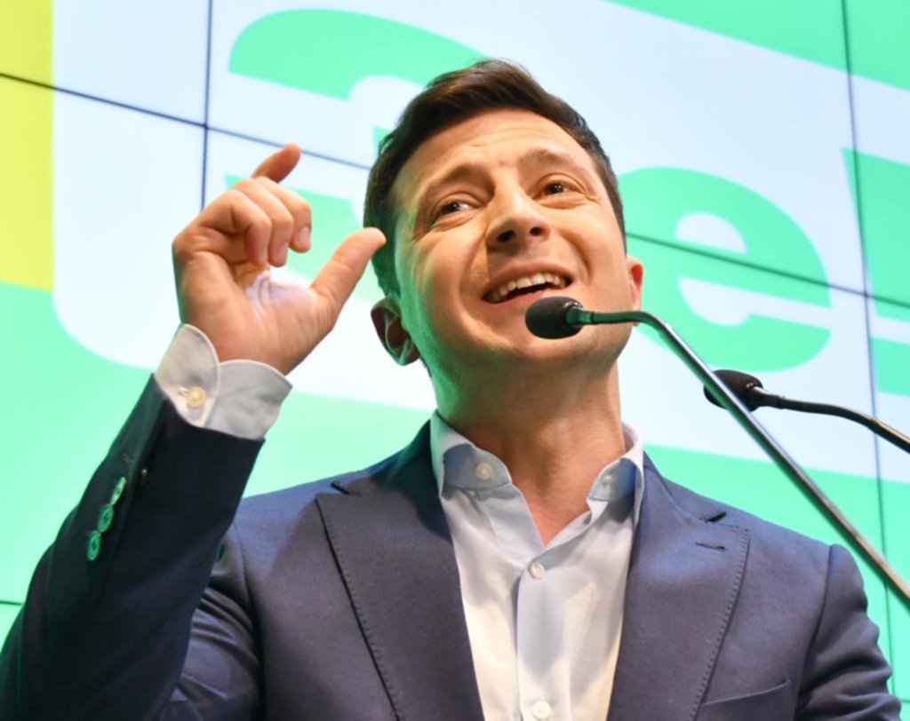 Un comediante fue elegido presidente de Ucrania