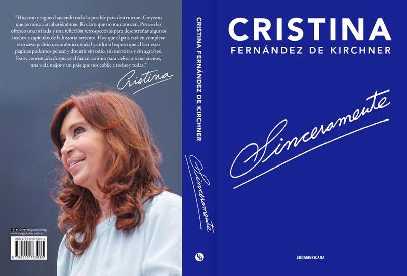 “Sinceramente”, el libro donde Cristina habla de su vida y sus dos presidencias
