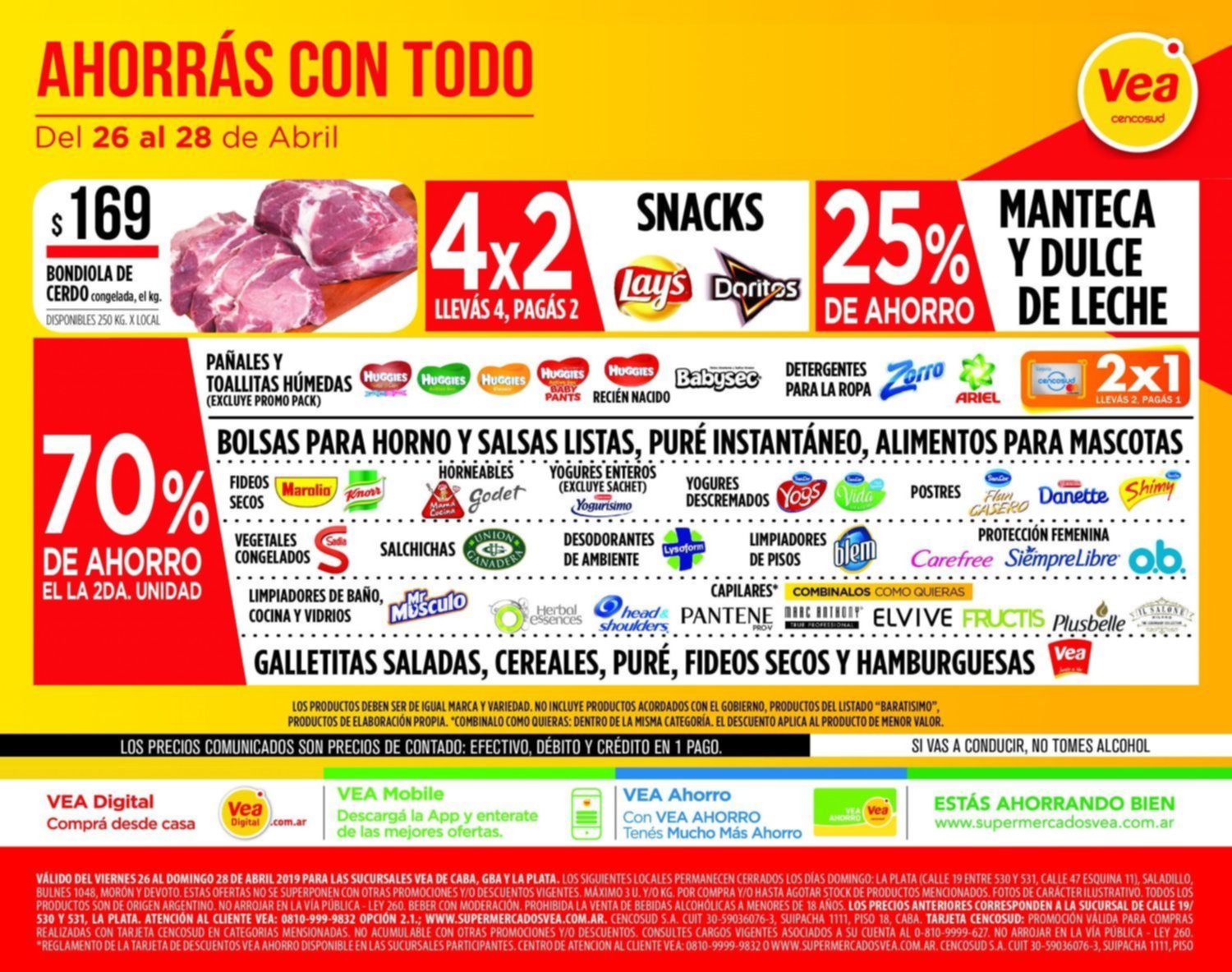 Ahorrá con todo en Vea