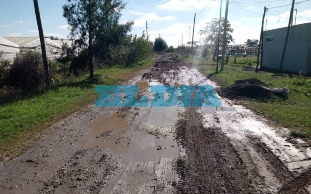 Denuncian mal estado de una calle en Etcheverry