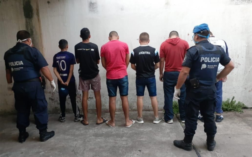Siete personas detenidas por violar la cuarentena y tenencia de drogas