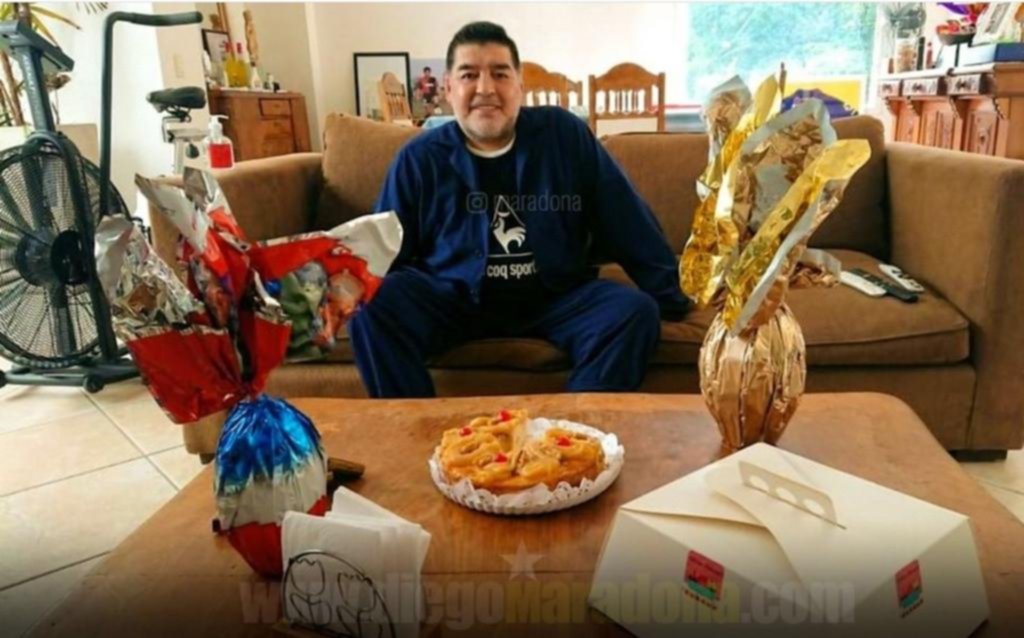 Maradona deseó “Felices Pascuas” para todos junto con un mensaje de concientización