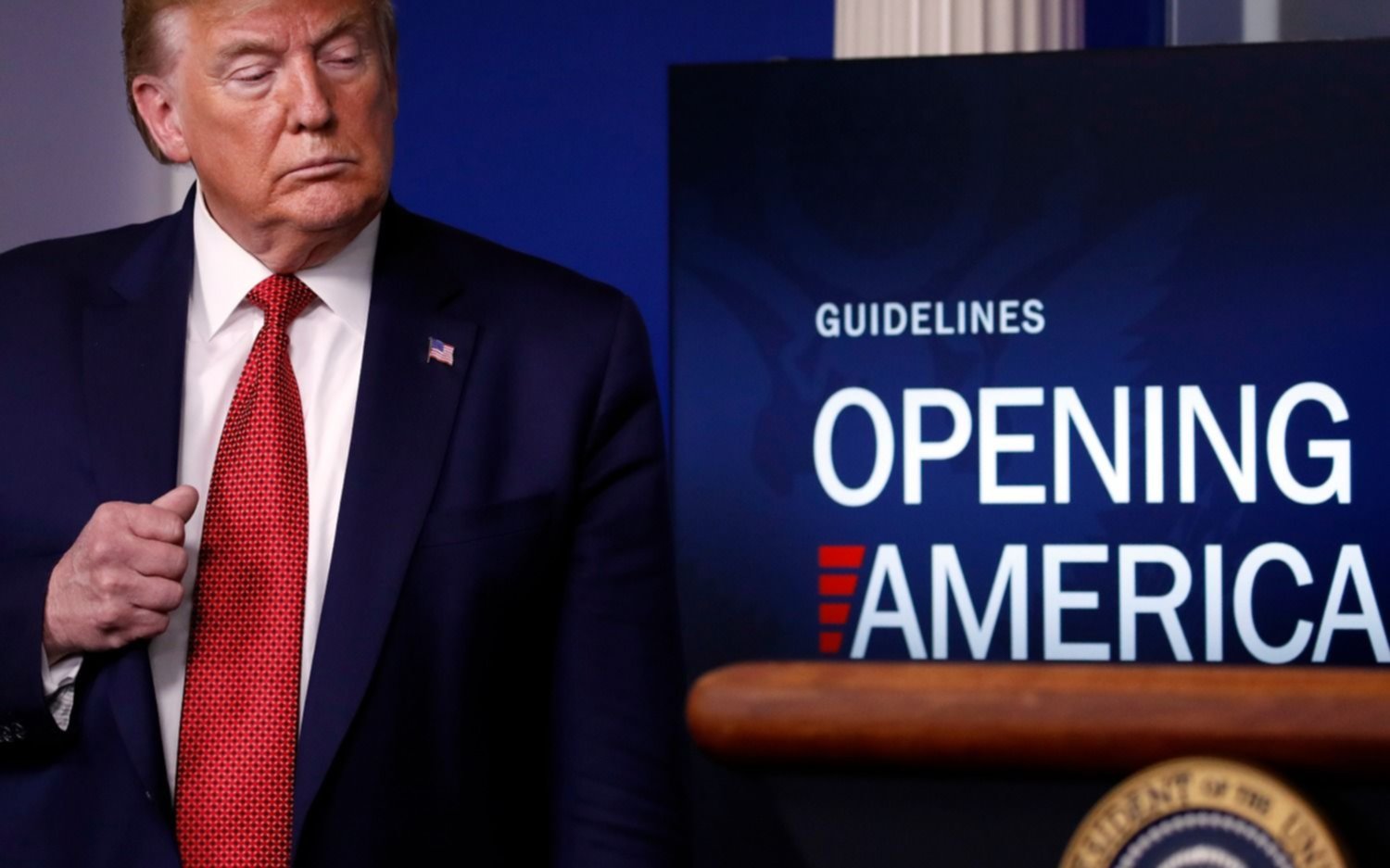 Trump insta a la rebelión contra la cuarentena pese a que EE.UU es el foco del COVID-19