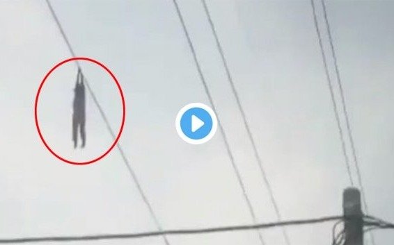 Nena de 9 años jugaba con un cable y terminó colgada a 15 metros de altura