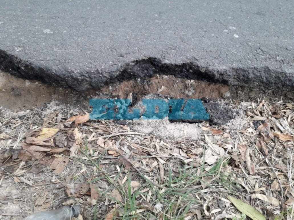 Preocupación en Gonnet por el resquebrajamiento del asfalto de calle 20