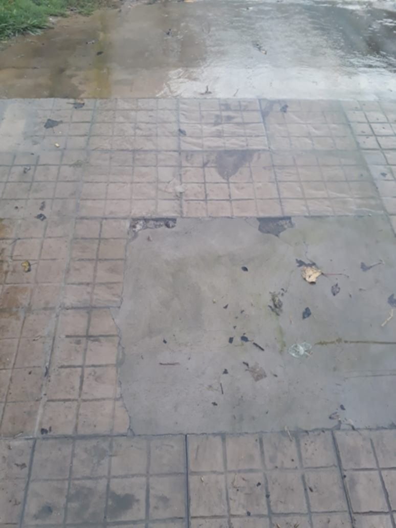 Los Hornos: asegura que tiene una "catarata" en la puerta de su casa