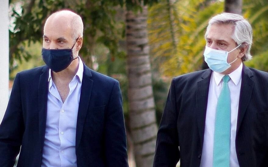 Alberto Fernández habló con Rodríguez Larreta de manera virtual