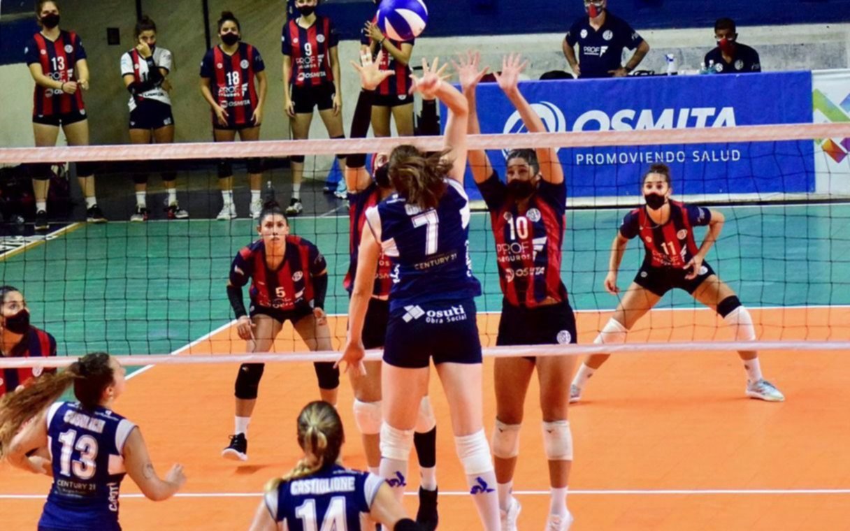 Las Lobas cayeron ante San Lorenzo en la primer final de la Liga Argentina Femenina de vóleibol