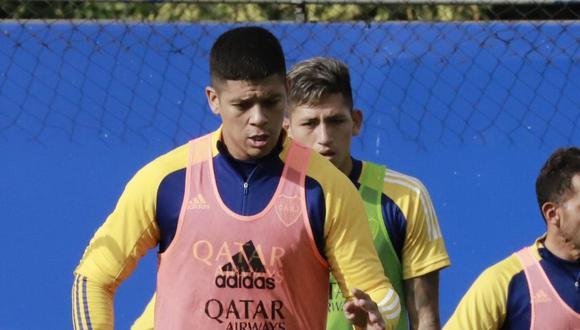 Marcos Rojo, diferenciado y Russo armó línea de cuatro