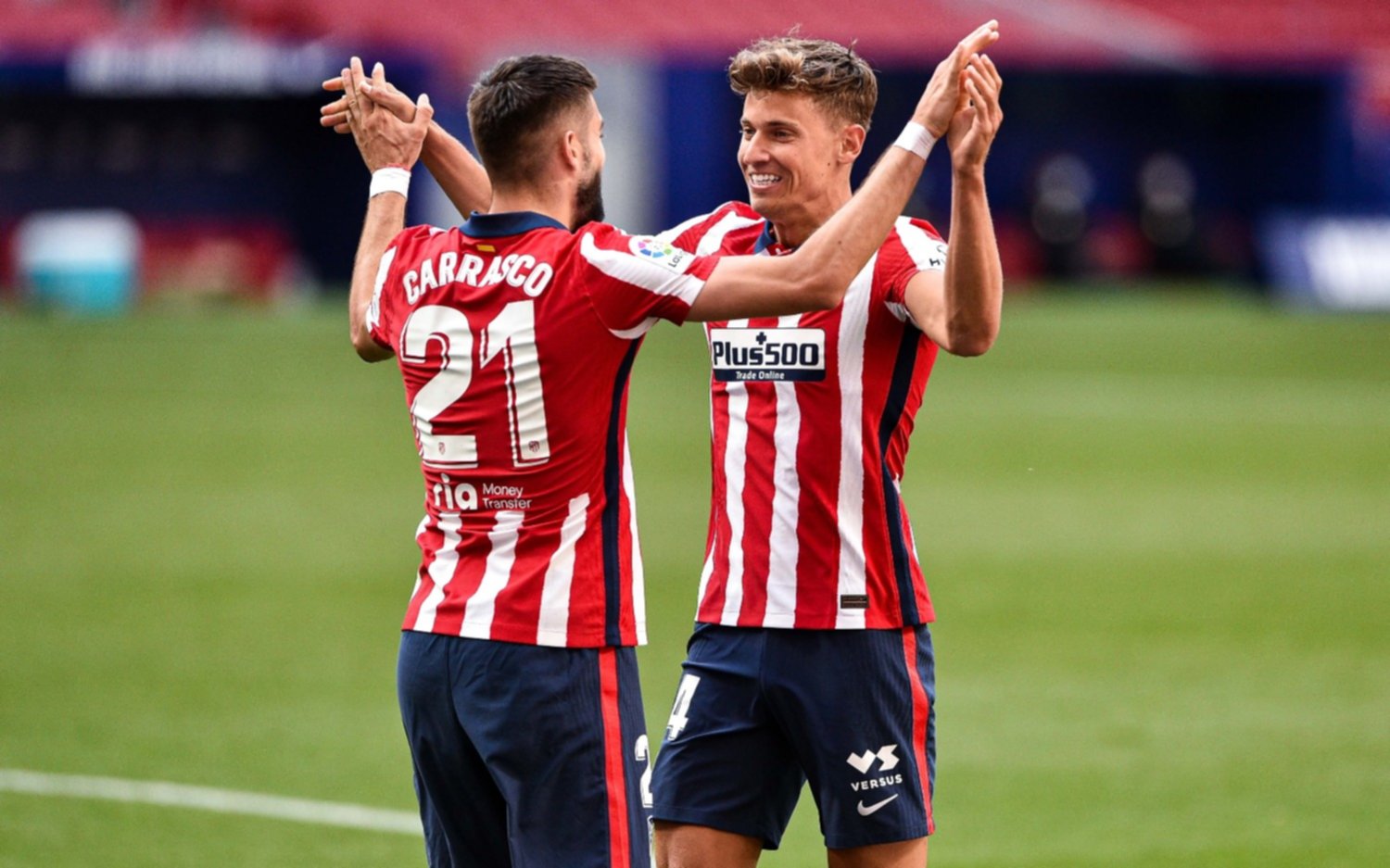 Sonríe el Cholo Simeone: el Atlético goleó al Eibar y estiró su ventaja con el Real Madrid, que empató con el Getafe
