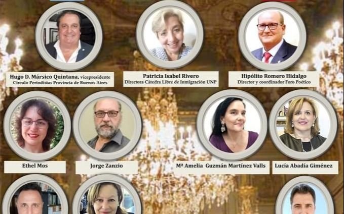 Presencia platense representando a Argentina en el 70º Foro poético de Murcia
