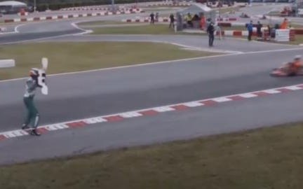 Suspenden 15 años a piloto que agredió a un rival con un pedazo de karting