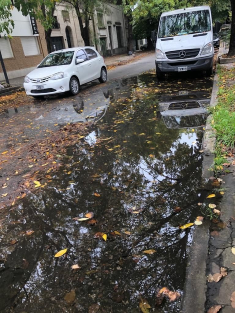 Cloaca rebalsada a metros de un colegio y la ex Casa Cuna