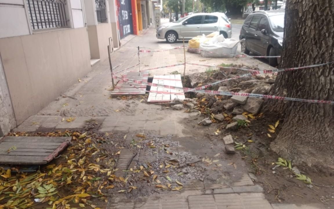 Arrancaron el trabajo y lo dejaron a mitad de camino
