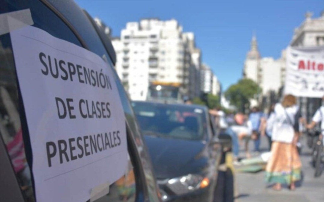 Los docentes porteños vuelven al paro mañana contra la presencialidad