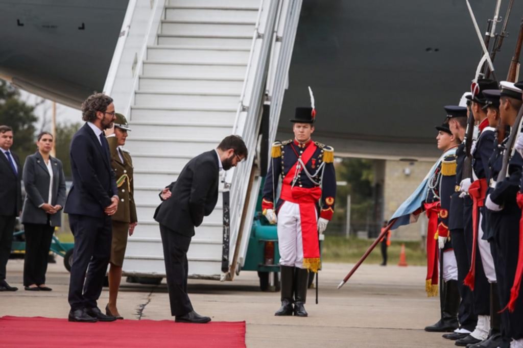 El presidente de Chile, en una visita oficial
