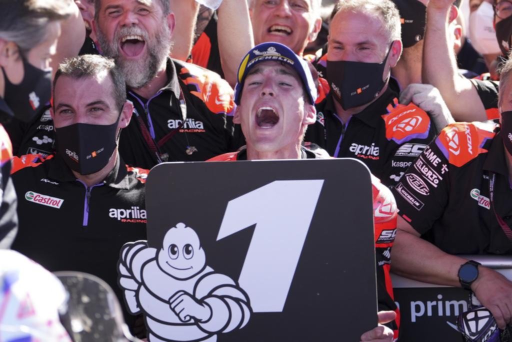 Espargaró hizo historia en el Moto GP con Aprilia