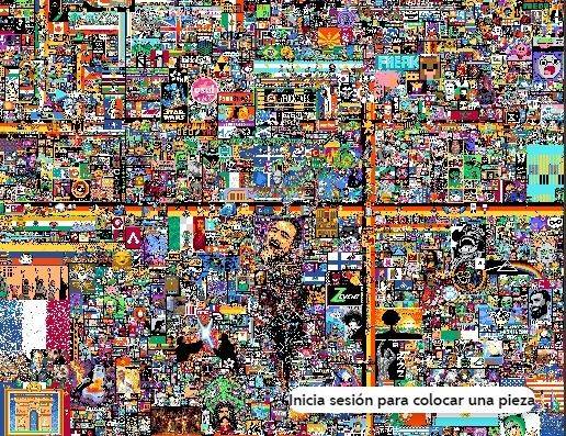 Place: el increíble mural de reddit, con fuerte presencia de Argentina
