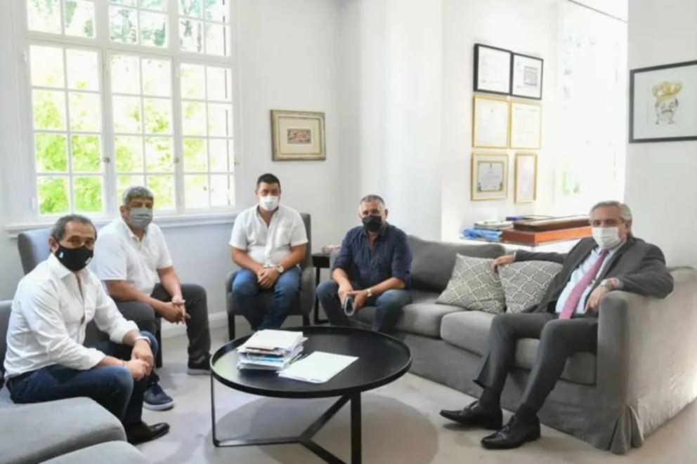 El Presidente almorzó con Pablo Moyano y hubo gestos de distensión