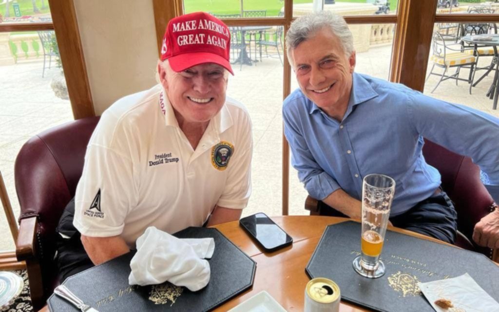 Mauricio Macri y Donald Trump almorzaron en Miami