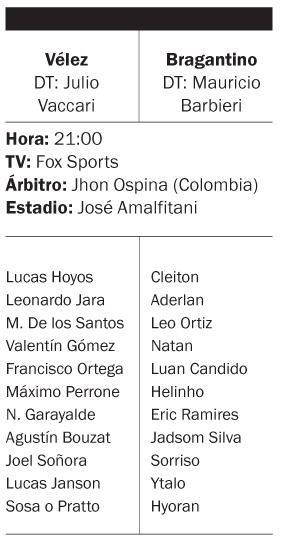 Vélez se juega gran parte de su futuro ante Bragantino