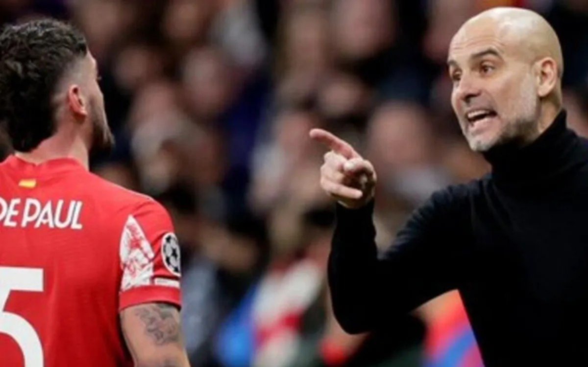 Duro cruce entre Guardiola y De Paul: "Mientes, mientes", le dijo el DT al argentino