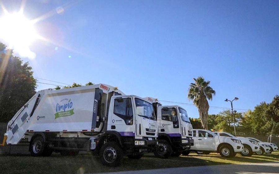 Camiones y camionetas para la recolección de residuos en Quilmes