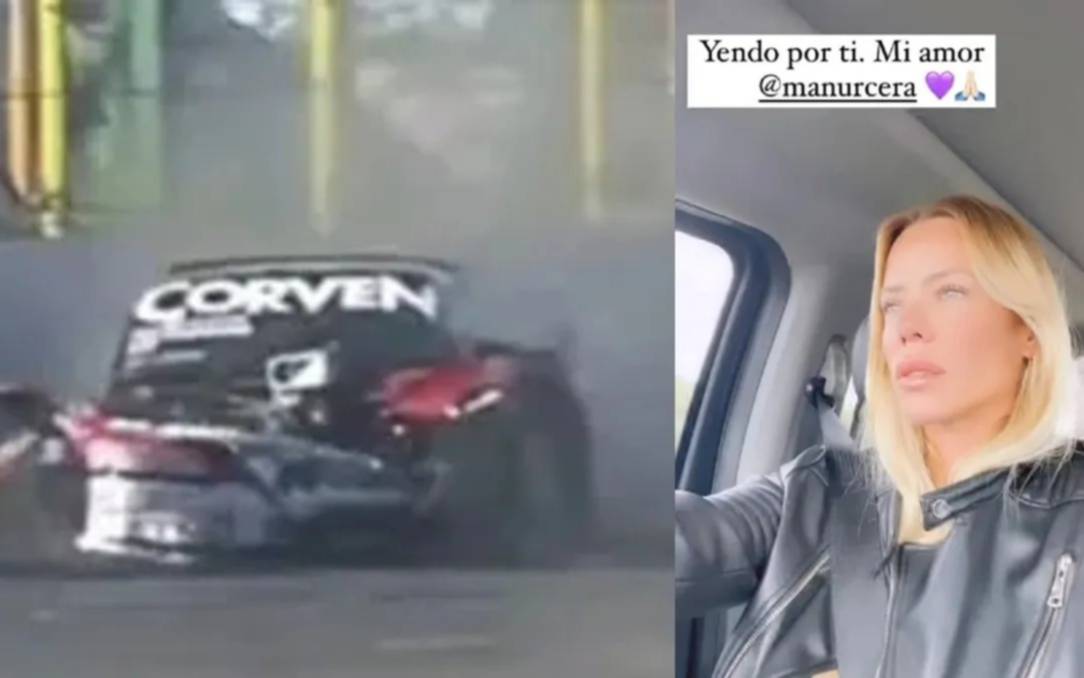 El novio de Nicole Neumann se recupera tras el grave accidente en el TC
