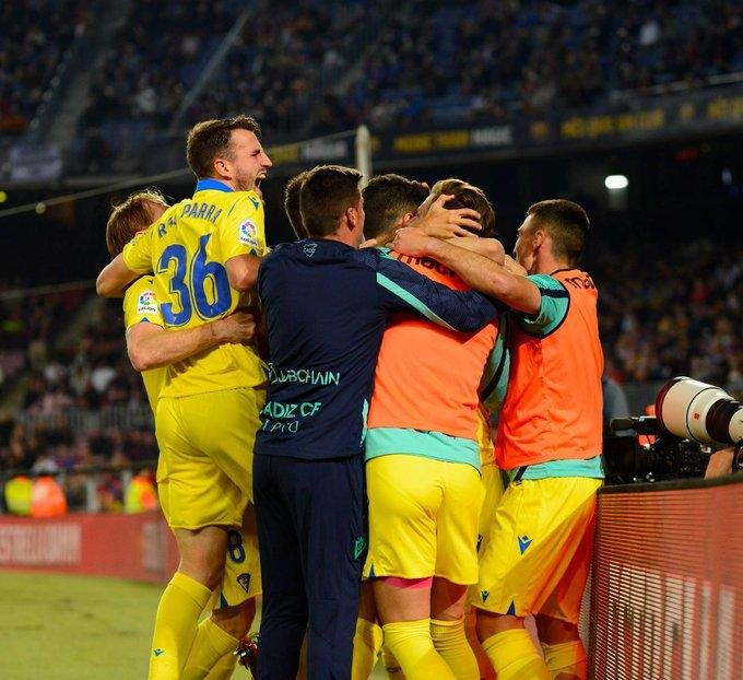 Histórica caída del Barcelona frente a Cádiz
