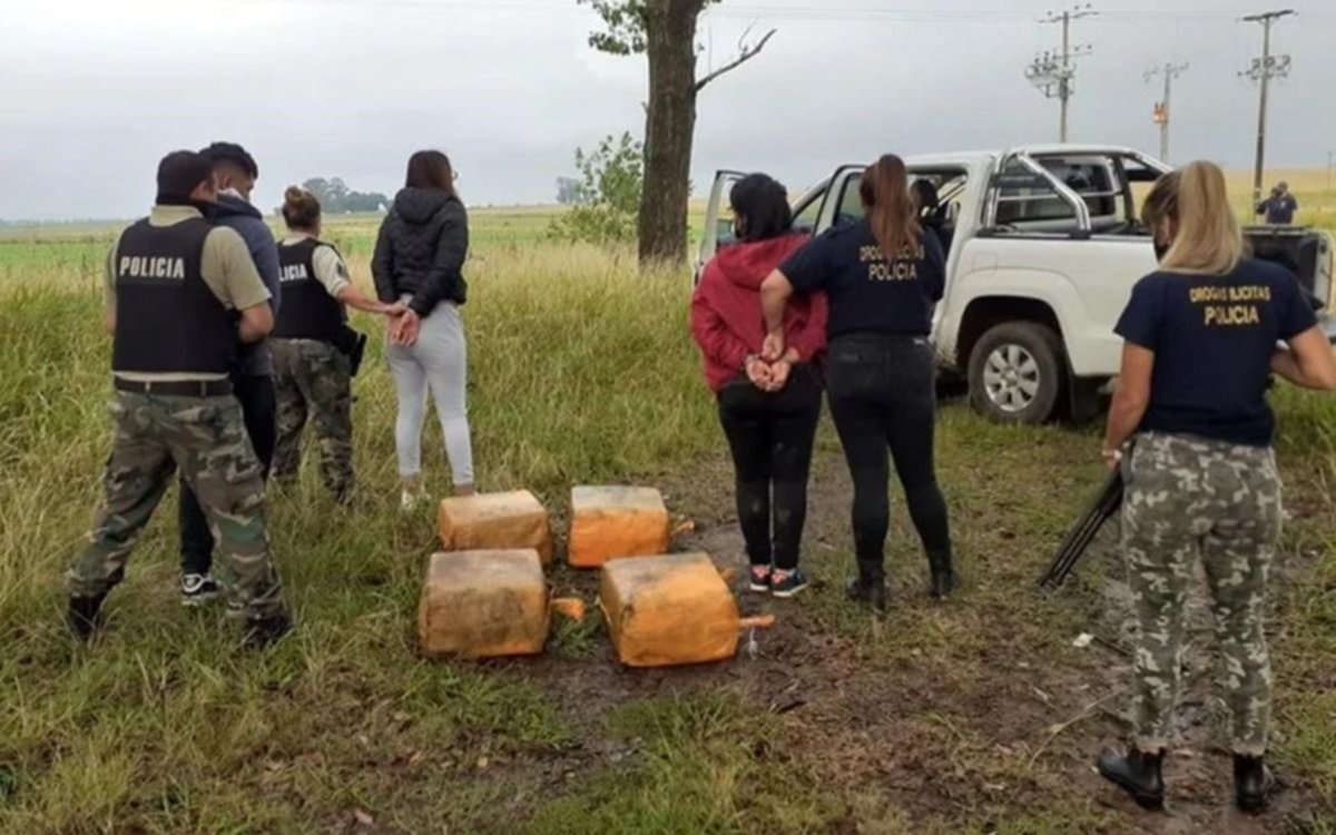 Productores agropecuarios encontraron 140 kilos de cocaína en un maizal de Pergamino