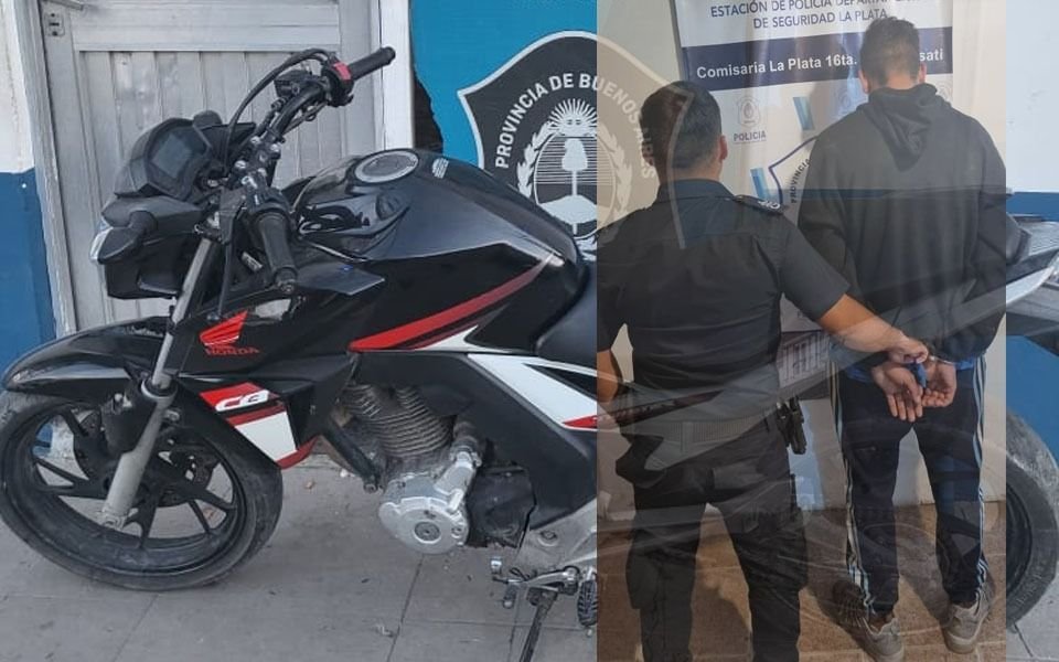 Le robaron una Honda Twister en un asalto en Av. 1 y cayeron por pedirle $20 mil para devolverla