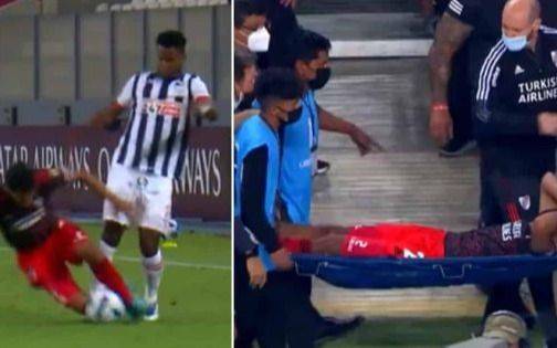 Dura sanción de Conmebol al jugador que fracturó a Rojas en la Copa