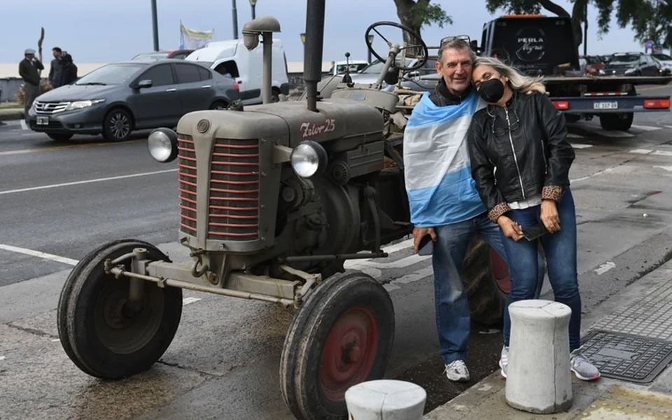 Ya hay tractores que llegaron a Capital Federal para la protesta en Plaza de Mayo