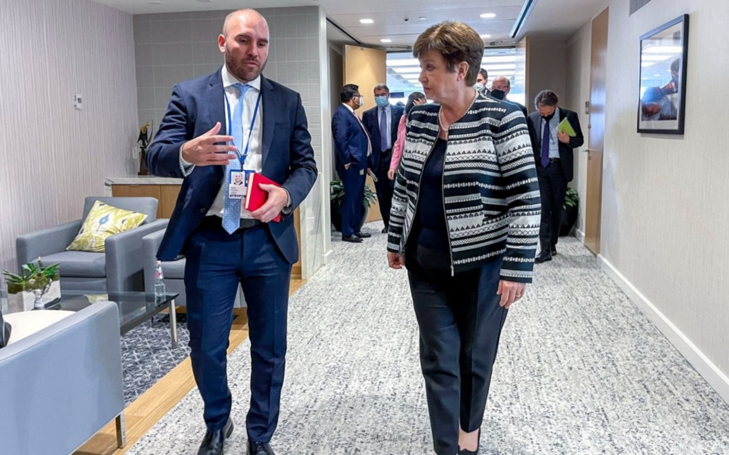 Martín Guzmán se reunió con Kristalina Georgieva en Washington
