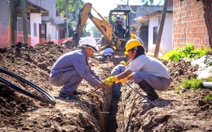 Obras en la red de agua potable