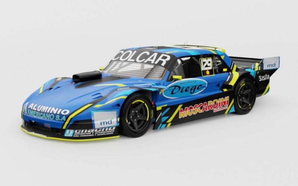 Nicolás Moscardini presentó el nuevo auto para el TC Mouras