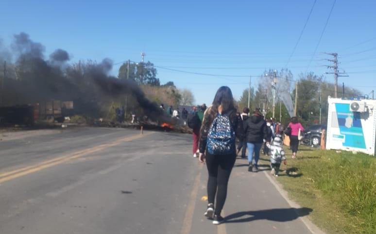 Trastornos para moverse en el Sur por un piquete en 137