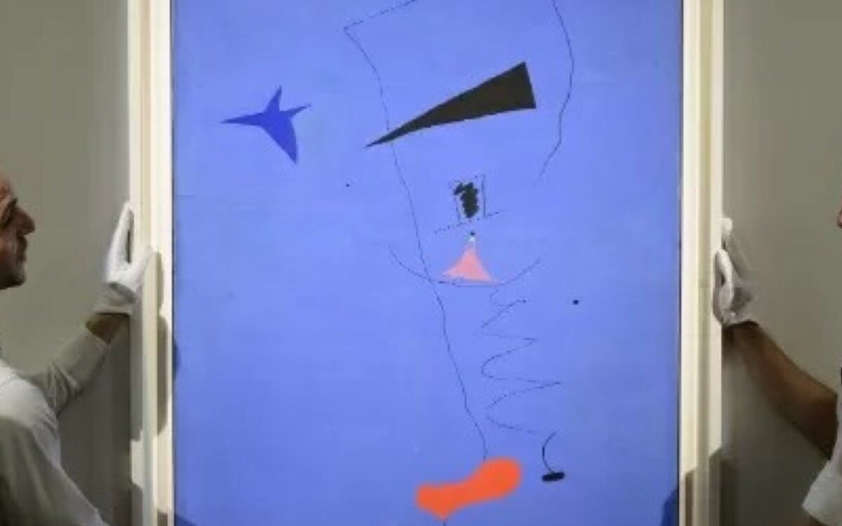 Se conoció una pintura inédita de Joan Miró que fue vendida en 445 mil dólares en París