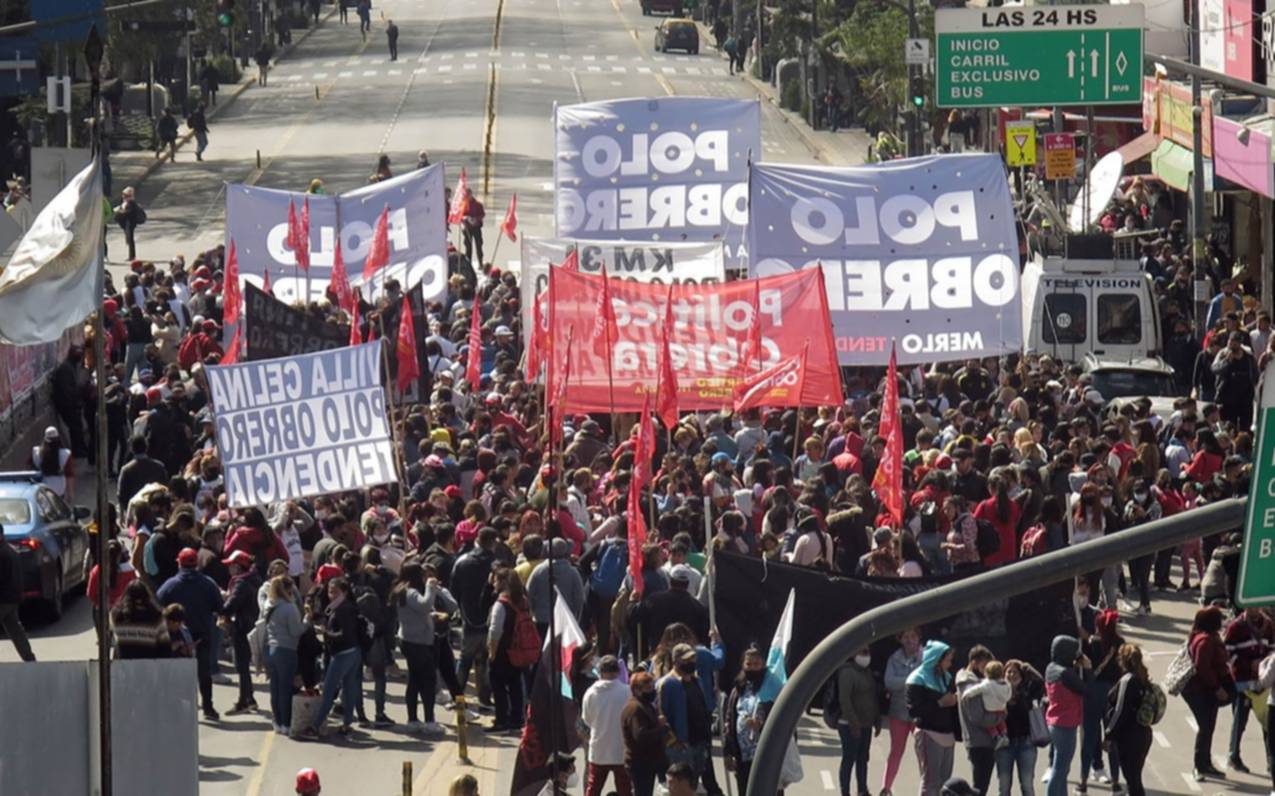 Acusan a seis referentes piqueteros por cortar la calle durante la jornada nacional de protesta